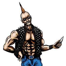 Фан-арт на второго босса вторых "Улиц ярости"