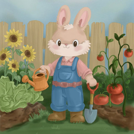 Зайчик садовод