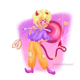 Люци заряжает подарок желанием)) 