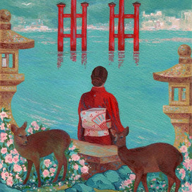 "Ритуальные врата-тории святилища Ицукусима"