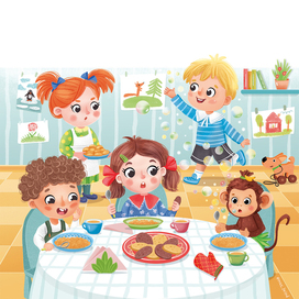 Анфиса и мыльные пузыри