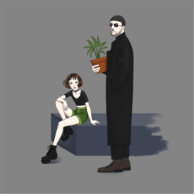 Фанарт по фильму "Леон"