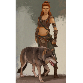 Девушка и волк