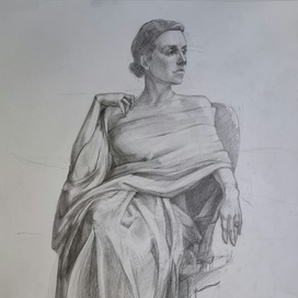 зарисовка фигуры с фотографии