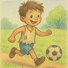 Ленни на лужайке