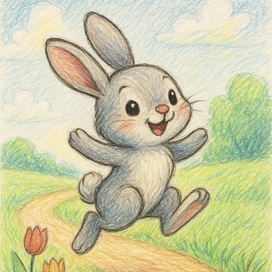 Микки на тропе к дому 