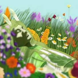 Сон в цветочном поле 