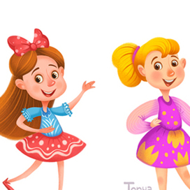 Девочки для мультика топ и хлоп