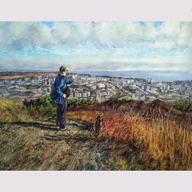 Сказ о берегах далеких. Собака мечтает побывать на морях и далеких странах.