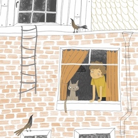 Вечер за окном