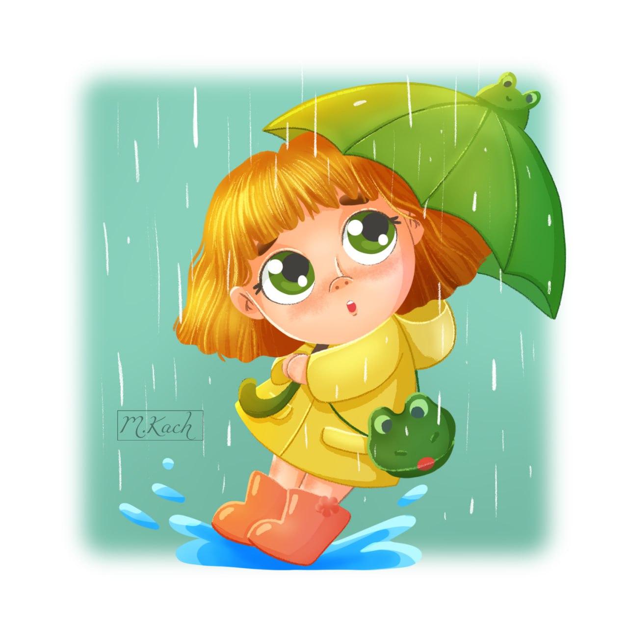 Девочка с зонтиком