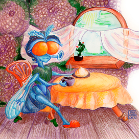 Муха Муша для издательства "Добрый великан"