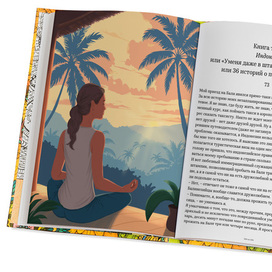 Полосная иллюстрация к книге "Ешь, молись, люби"