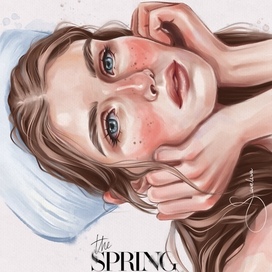 Портрет-иллюстрация девушки