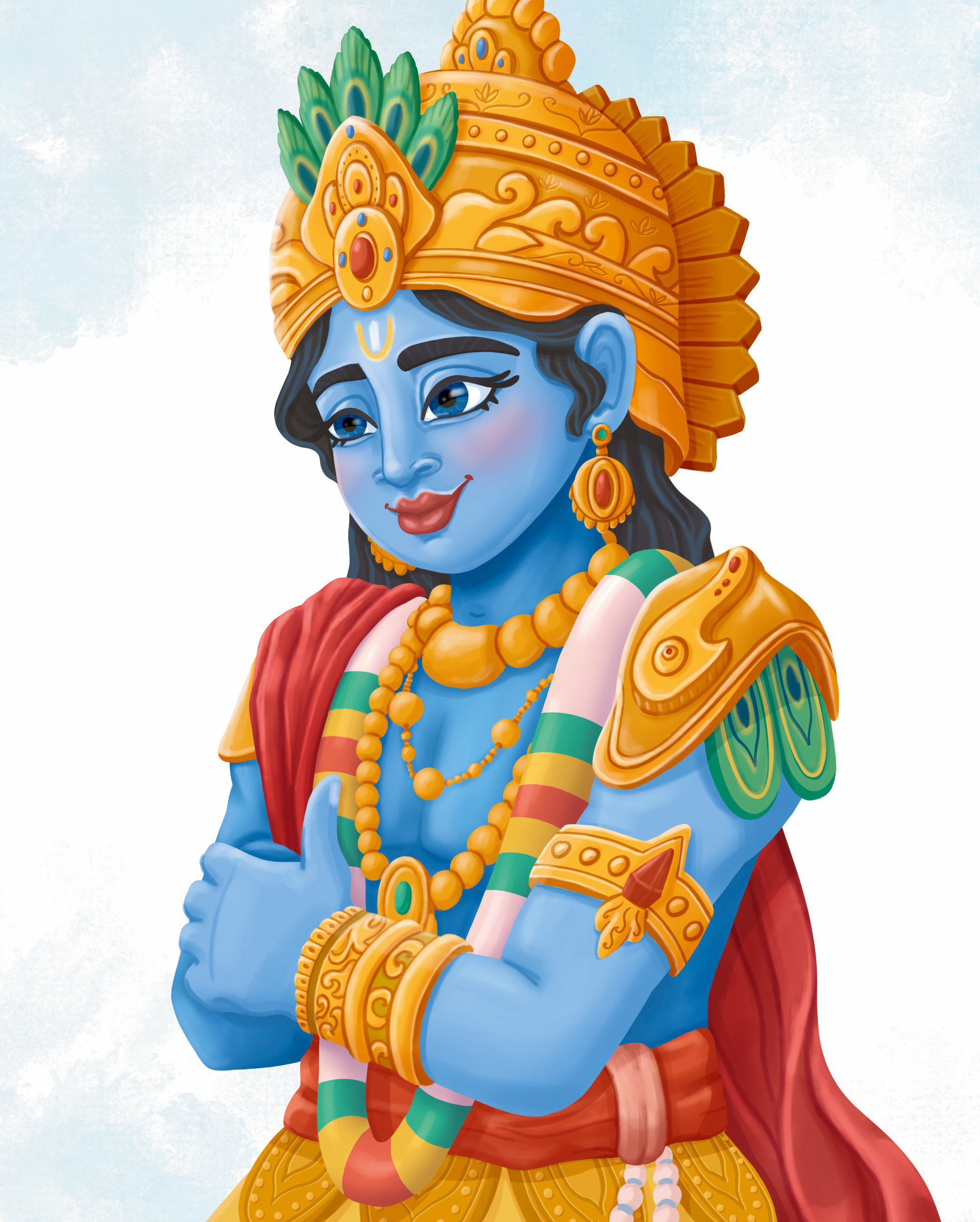 Дизайн персонажа - Кришна
