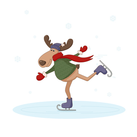 Новогодний олень