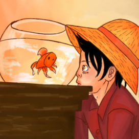 Рыбка в аквариуме