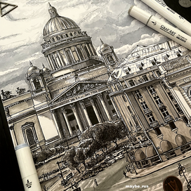 Вид на Исаакиевский собор