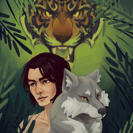 Иллюстрация для обложки "Книги джунглей"