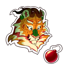 Новогодний стикер