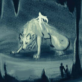 Скетчевая иллюстрация по сюжету