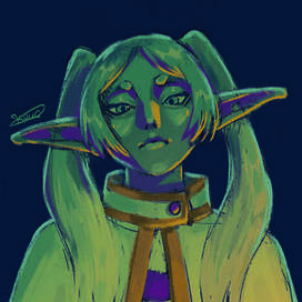 Скетч персонажа из аниме