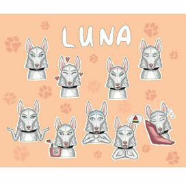 Стикер-пак "Хахаска" для телеграм-канала