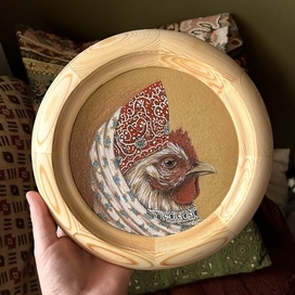 Курица в кокошнике