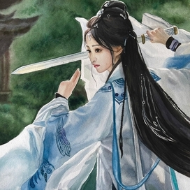 девушка с мечом