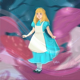 Образ Алисы для книги «Алиса в Стране Чудес»