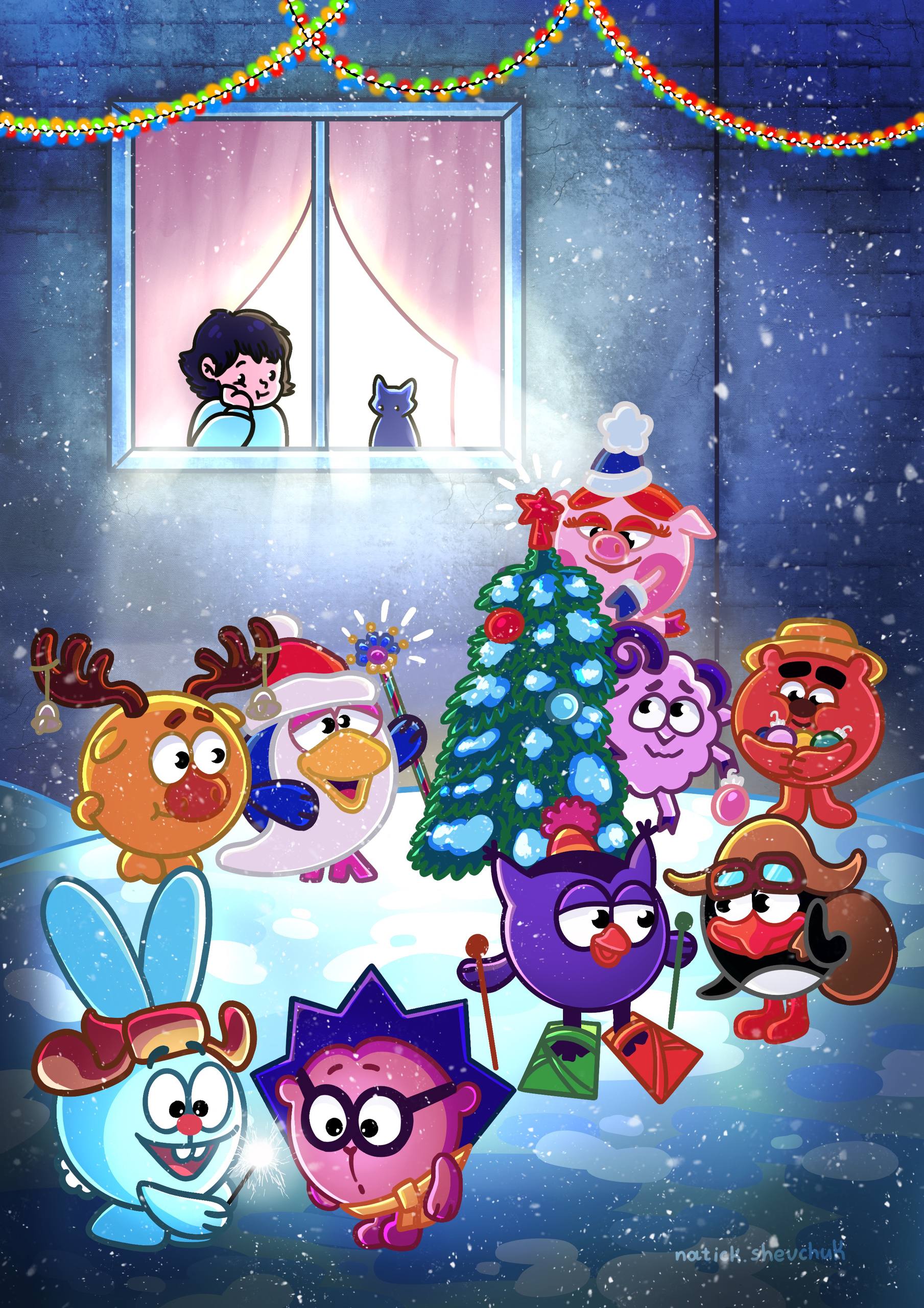 Детство (Иллюстрация для Смешариков)