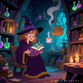 Илюстрация Мальенькой ведьмы