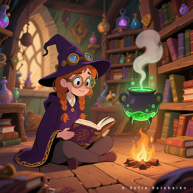 Illustration of the Little Witch