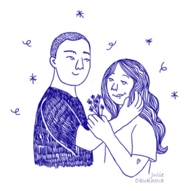 Серия иллюстраций "О любви" 2