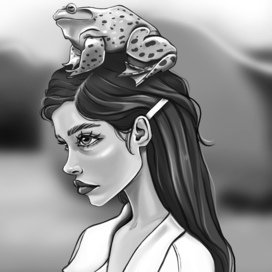 Девушка с лягушкой