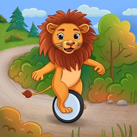 Серия работ для детских пазлов