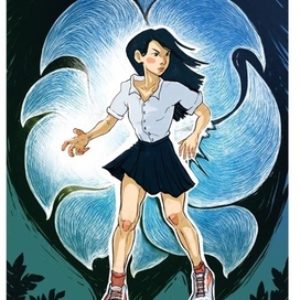 Иллюстрация к фентези "Злая Лисица" Кет Чо