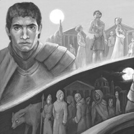 Иллюстрации на разворот для романа Тени Богов :Пороки 