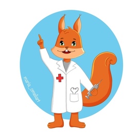 Белка-врач