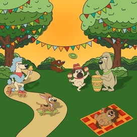 Иллюстрация в стиле Ханна-барбера