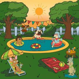 Иллюстрации в стиле ханна-барбера