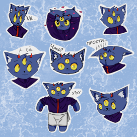 Стикеры с котиком