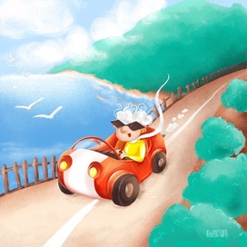 Бабуля едет на море