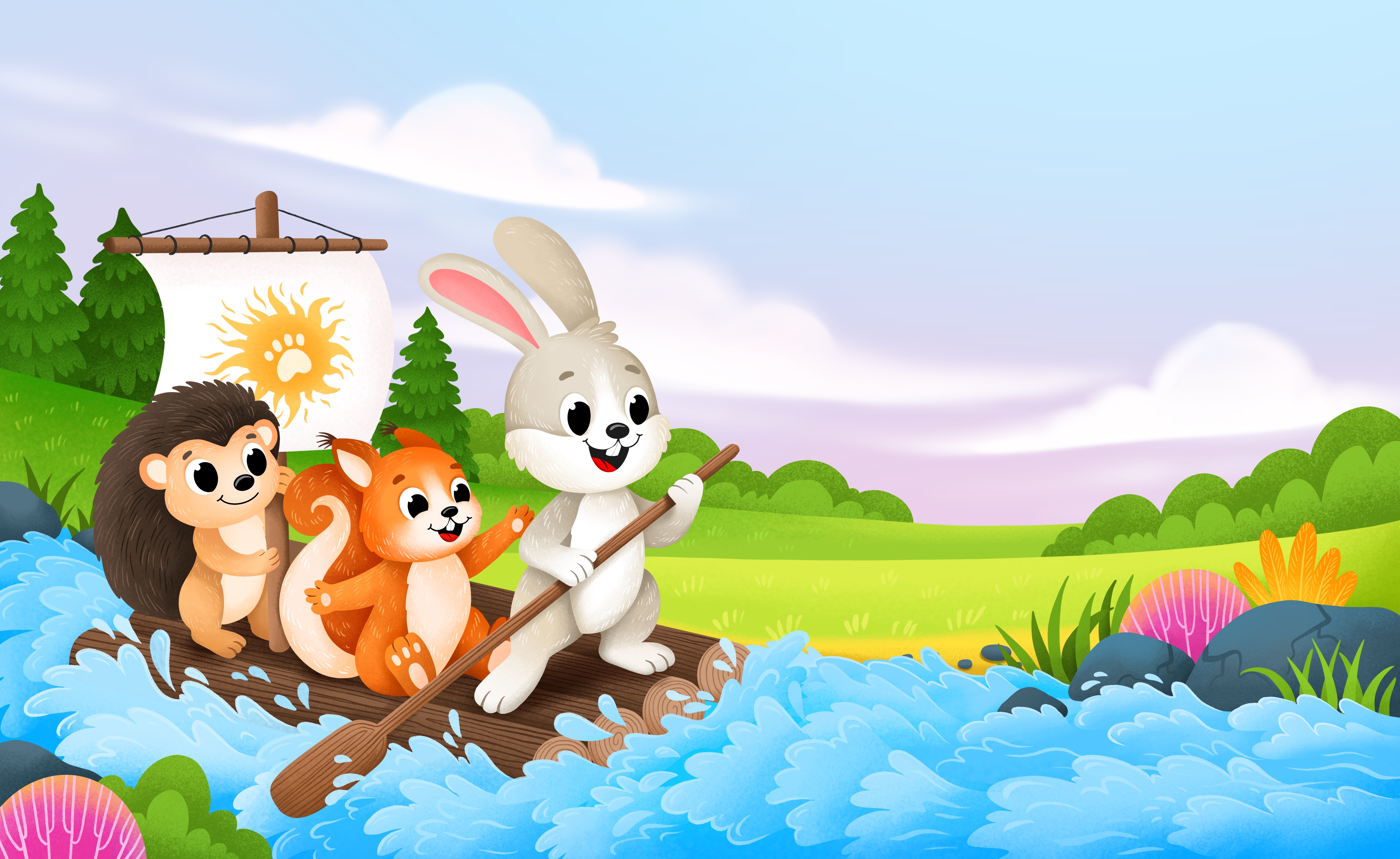 Иллюстрация для книги "Вместе веселее"