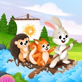 Иллюстрация для книги "Вместе веселее"