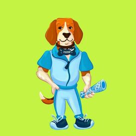 Персонаж пёс Бигль Макс