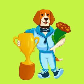 Персонаж Бигль Макс для  социального  проекта «Питомцы в Москве»