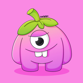 Розовый монстрик