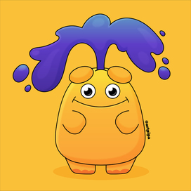 Желтый монстрик