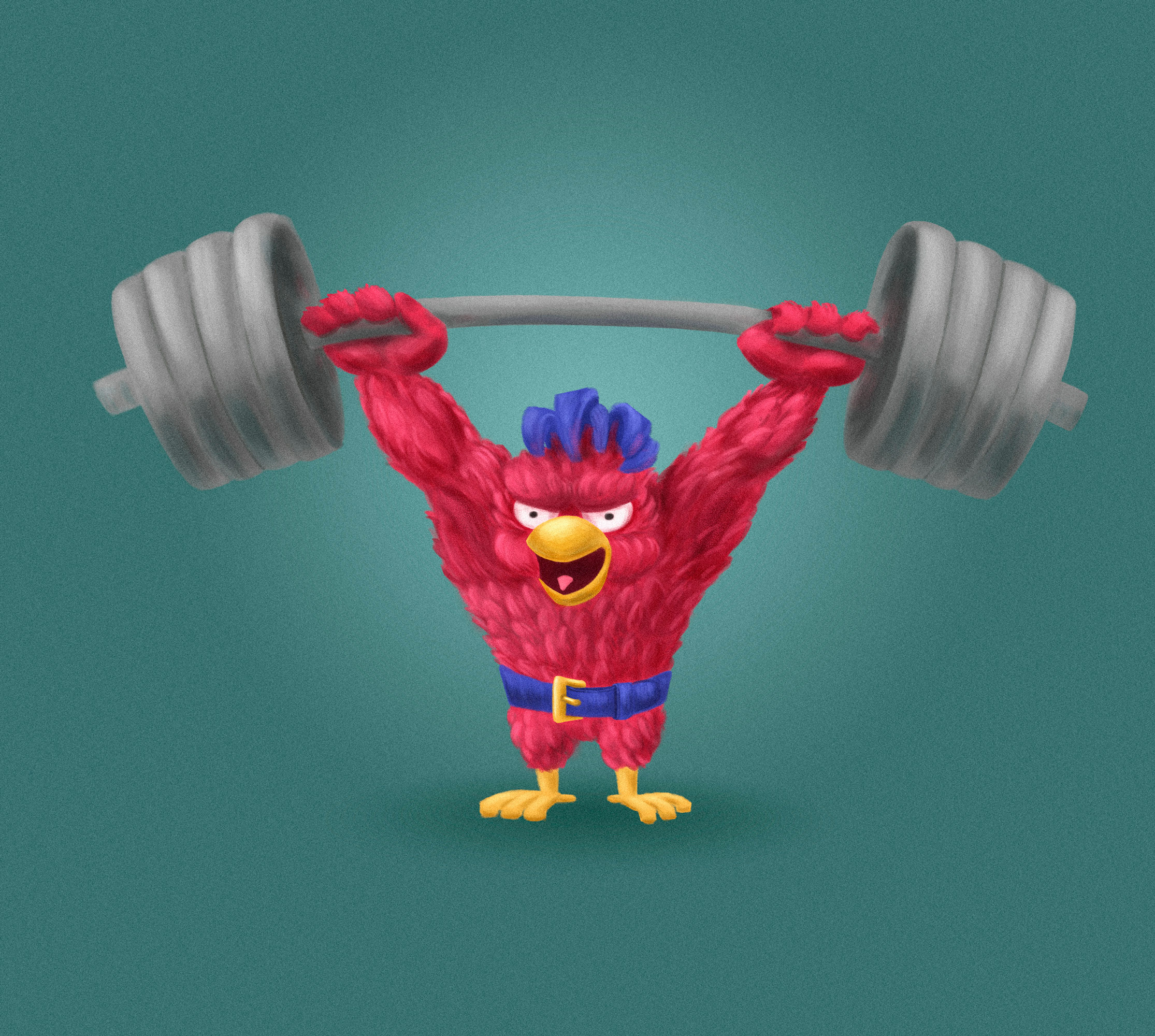 Сильный птиц